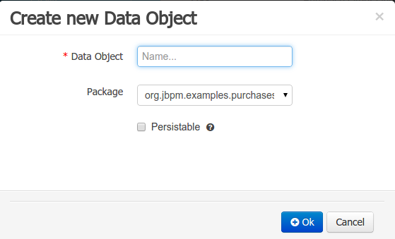 create new data object