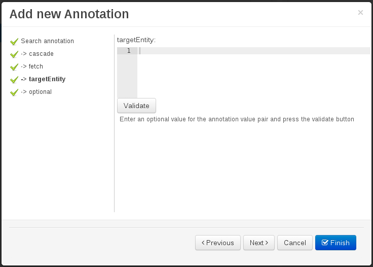 add annotation wizard step2 generic param editor