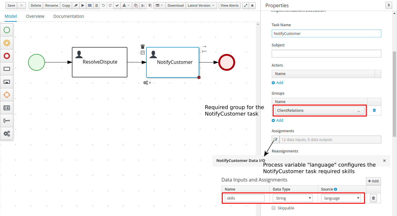 NotifyCustomerTaskConfiguration