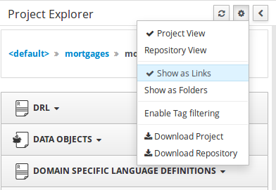 ProjectExplorer Switching View