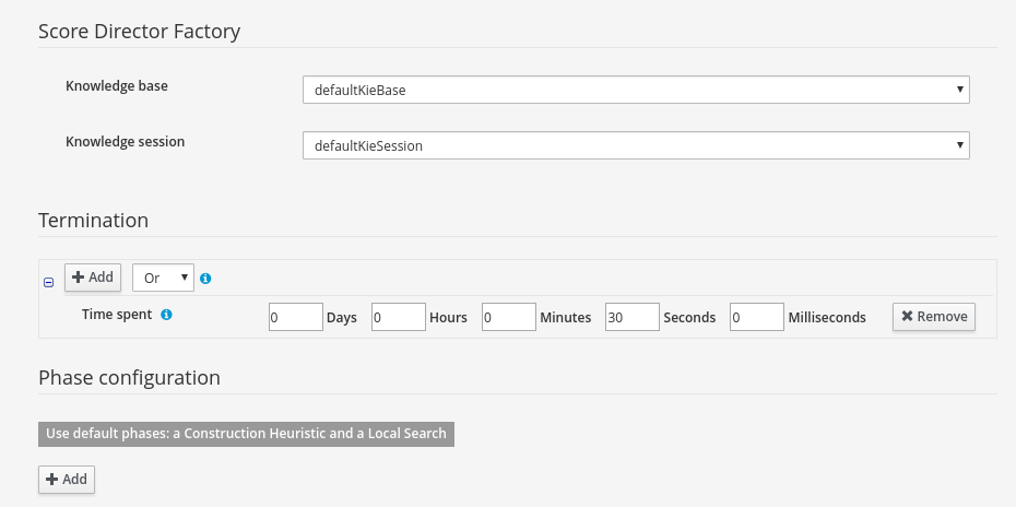 solver config